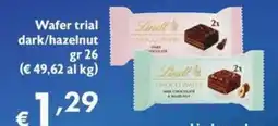 Maxi Supermercati Lindt Wafer trial dark/hazelnut offerta