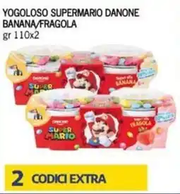 Maxi Supermercati Yogoloso supermario danone banana/fragola offerta