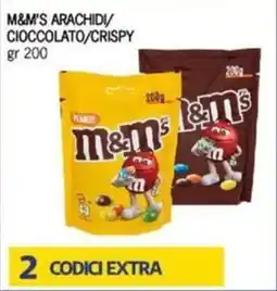 Maxi Supermercati M&m's arachidi/ cioccolato/crispy offerta