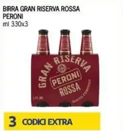 Maxi Supermercati Birra gran riserva rossa PERONI offerta