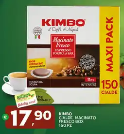 Extra Supermercati Kimbo cialde macinato fresco box offerta