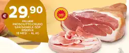 Extra Supermercati Villani prosciutto crudo san daniele dop riserva 18 mesi offerta