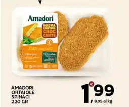 Extra Supermercati Amadori ortaiole spinaci offerta