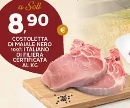 Extra Supermercati Costoletta di maiale nero 100% italiano di filiera certificata offerta