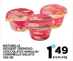 Extra Supermercati Naturelle dessert cremoso cioccolato/vaniglia/ caramello salato offerta