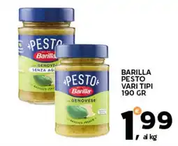 Extra Supermercati Barilla pesto offerta