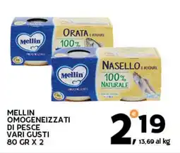 Extra Supermercati Mellin omogeneizzati di pesce offerta