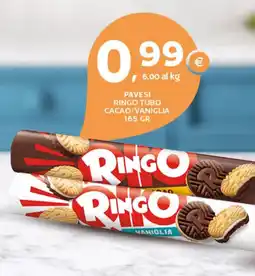 Extra Supermercati Pavesi ringo tubo cacao/vaniglia offerta