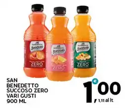 Extra Supermercati San benedetto succoso zero offerta