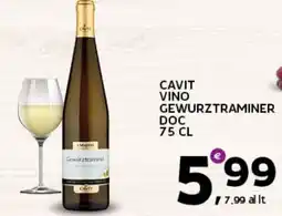 Extra Supermercati Cavit vino gewurztraminer doc offerta