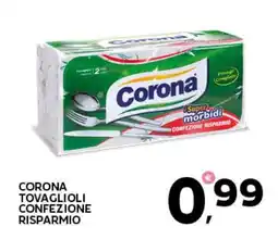 Extra Supermercati Corona tovaglioli confezione risparmio offerta