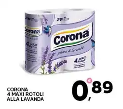 Extra Supermercati Corona 4 maxi rotoli alla lavanda offerta