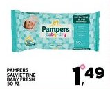 Extra Supermercati Pampers salviettine baby fresh 50 pz offerta