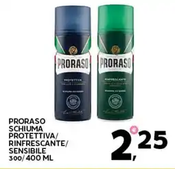 Extra Supermercati Proraso schiuma protettiva/ rinfrescante/ sensibile offerta