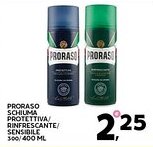 Extra Supermercati Proraso schiuma protettiva/ rinfrescante/ sensibile offerta