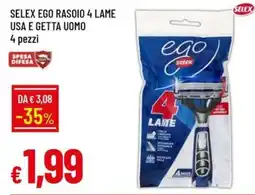 Galassia Selex ego rasoio 4 lame usa e getta uomo offerta