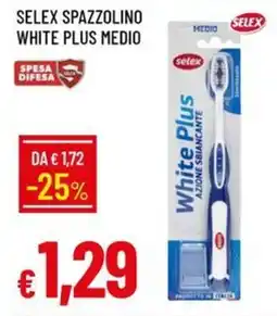 Galassia Selex spazzolino white plus medio offerta