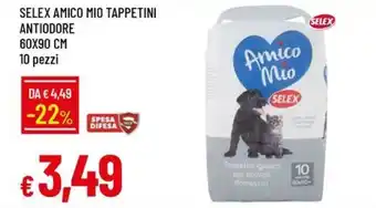 Galassia Selex amico mio tappetini antiodore 60x90 cm offerta