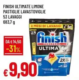 Galassia Finish ultimate limone pastiglie lavastoviglie offerta