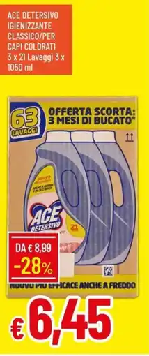 Galassia Ace detersivo igienizzante classico/per capi colorati offerta