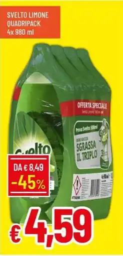 Galassia Svelto limone quadripack offerta