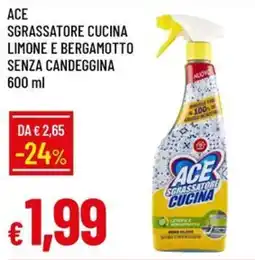 Galassia Ace sgrassatore cucina limone e bergamotto senza candeggina offerta