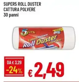 Galassia Super5 roll duster cattura polvere 30 panni offerta