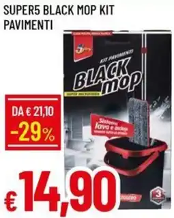 Galassia Super5 black mop kit pavimenti offerta