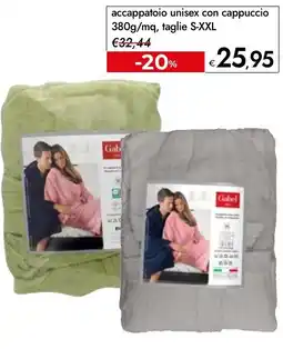 Bennet Linea spugna GABEL accappatoio unisex con cappuccio offerta