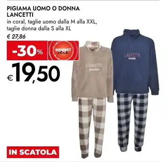 Bennet Pigiama uomo o donna LANCETTI offerta