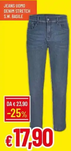 Galassia Jeans uomo denim stretch s.w. basile offerta
