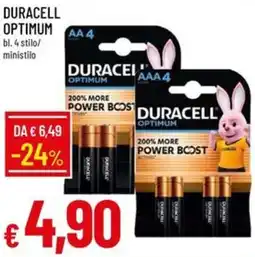 Galassia Duracell optimum offerta