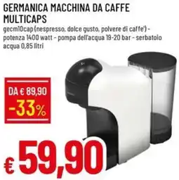Galassia Germanica macchina da caffe multicaps offerta