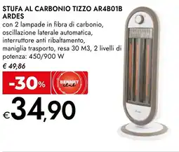 Bennet Stufa al carbonio tizzo AR4B01B ARDES offerta