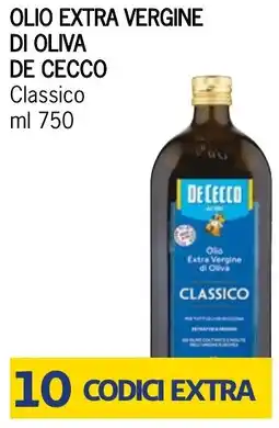 Bennet Olio extra vergine di oliva DE CECCO offerta