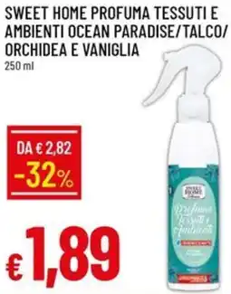 Galassia Sweet home profuma tessuti e ambienti ocean paradise/talco/orchidea e vaniglia offerta