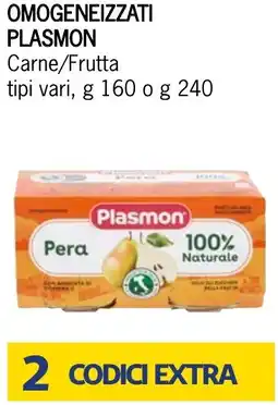 Bennet Omogeneizzati PLASMON offerta