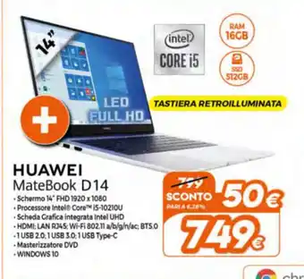 Expert Huawei MateBoook D14 offerta