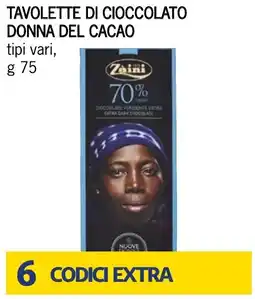 Bennet Zaini Tavolette di cioccolato donna del cacao offerta