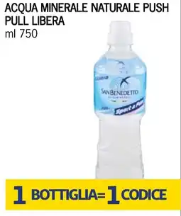 Bennet Acqua minerale naturale push pull libera SAN BENEDETTO offerta