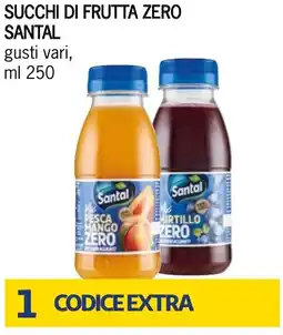 Bennet Succhi di frutta zero SANTAL offerta