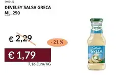 Prezzemolo e Vitale Develey salsa greca offerta
