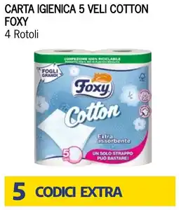 Bennet Carta igienica 5 veli cotton FOXY offerta