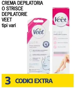 Bennet Crema depilatoria o strisce depilatorie VEET offerta