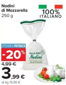 Carrefour Express Nodini di Mozzarella offerta