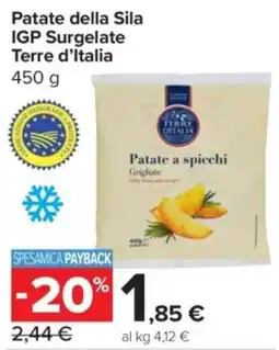 Carrefour Express Patate della Sila IGP Surgelate Terre d'Italia offerta