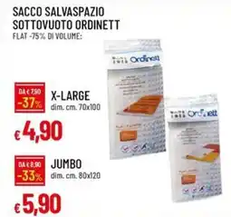 Galassia Sacco salvaspazio sottovuoto ordinett offerta