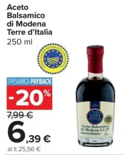 Carrefour Express Aceto Balsamico di Modena Terre d'Italia offerta