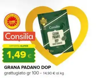 Tigre Consilia grana padano dop grattugiato offerta