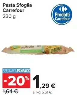 Carrefour Express Pasta Sfoglia Carrefour offerta
